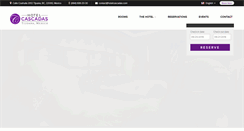 Desktop Screenshot of hotelcascadas.com